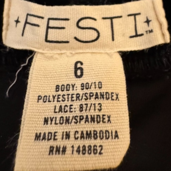 🖤 FESTI (by Torrid) Crushed-Velvet Pants w/ Lace Inset | Black | Size 6 (30/6X) - Picture 8 of 8